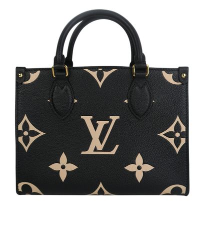 On The Go PM, &pound;1,900, Handbags, Black, Leather, Front view